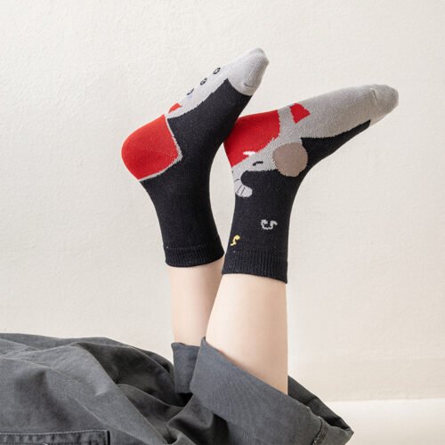 Kids Socks Boys Socks – Animal Pattern Children’s Socks 0-12 Years Old, Cute Cartoon Mid-Calf Socks for Boys & Kids - Image 4