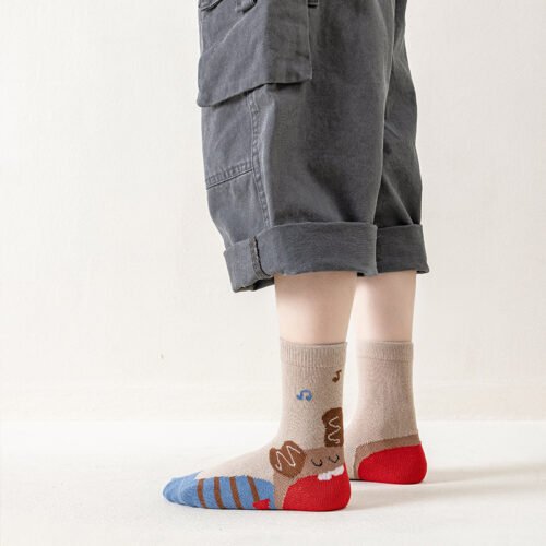 Kids Socks Boys Socks – Animal Pattern Children’s Socks 0-12 Years Old, Cute Cartoon Mid-Calf Socks for Boys & Kids - Image 5