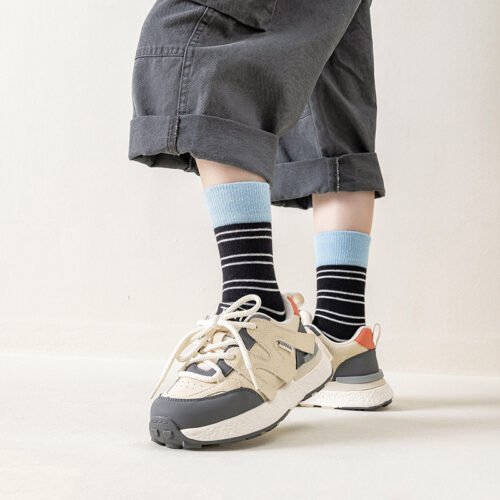 Kids Socks, Boys Socks, Girls Socks – Children’s Striped Mid-Calf Socks 0-12 Years Old Colorful Casual Socks for Kids - Image 6