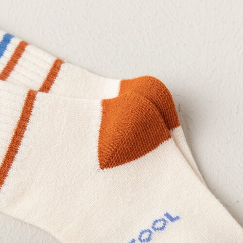 Kids Socks Boys Socks – Children’s Cartoon Bear & Striped Mid-Calf Socks 0-12 Years Old for Boys - Image 8