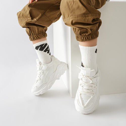 Kids Socks Boys Socks – Children’s socks Letter Pattern Mid-Calf Socks 0-12 Years Old for Boys - Image 4