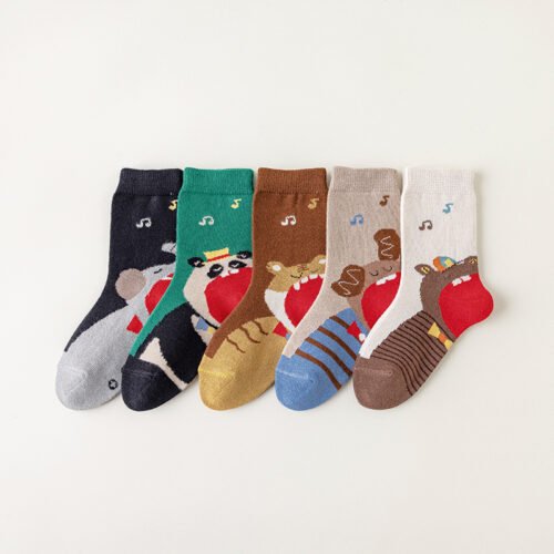 Kids Socks Boys Socks – Animal Pattern Children’s Socks 0-12 Years Old, Cute Cartoon Mid-Calf Socks for Boys & Kids - Image 7